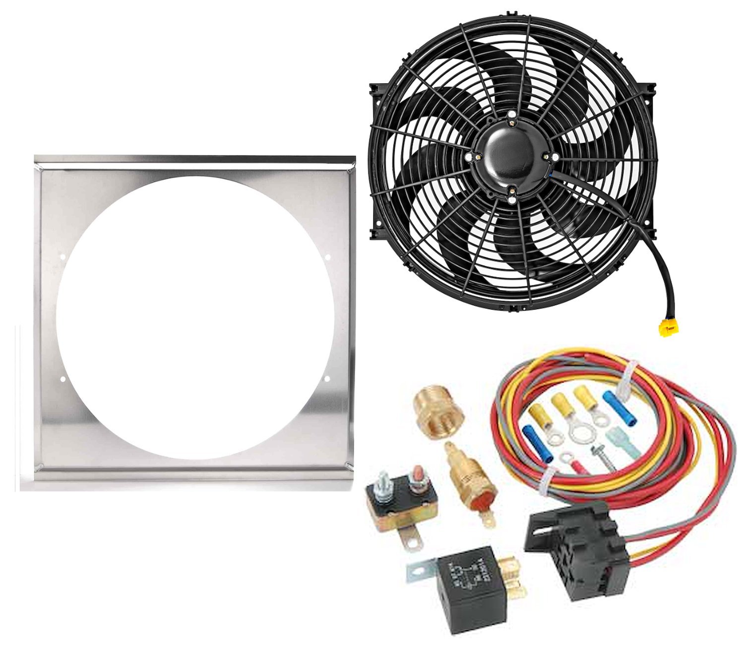 Aluminum Shroud, Fan, Control Kit [18 7/8 in. W x 17 1/2 in. H x 1/2 in. D]