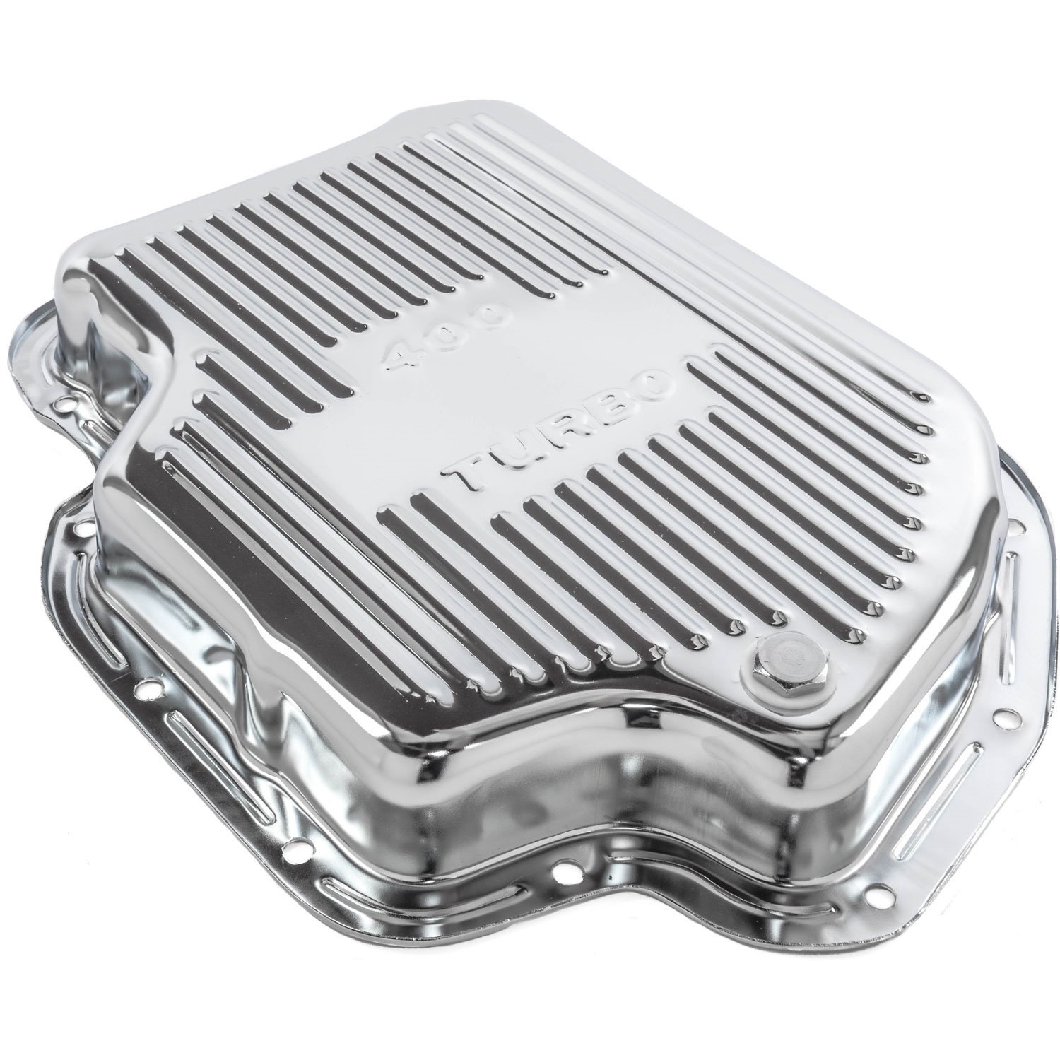 Automatic Transmission Pan for GM TH400, Stock Capacity [Chrome Plated Steel]