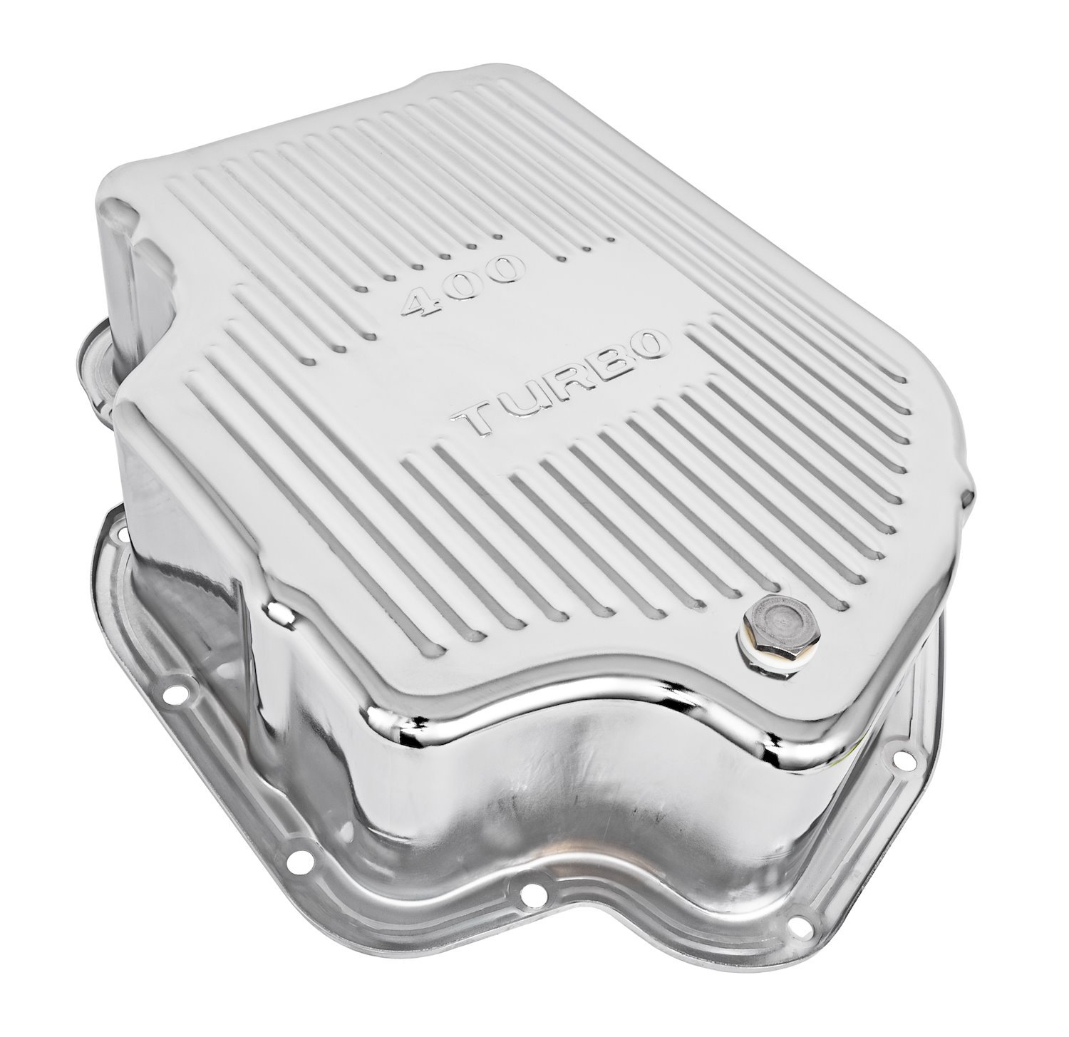 Automatic Transmission Pan for GM TH400, 4 in. Deep w/Extra Capacity [Chrome Plated Steel]