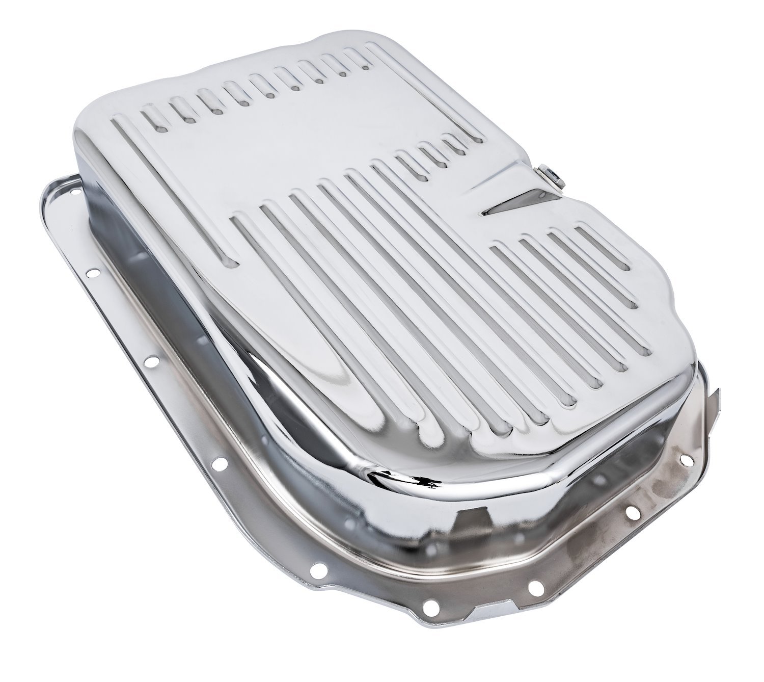 Automatic Transmission Pan for GM GM 4L80, 4L80E, 4L85E, 4 in. Deep w/Extra Capacity [Chrome Plated Steel]