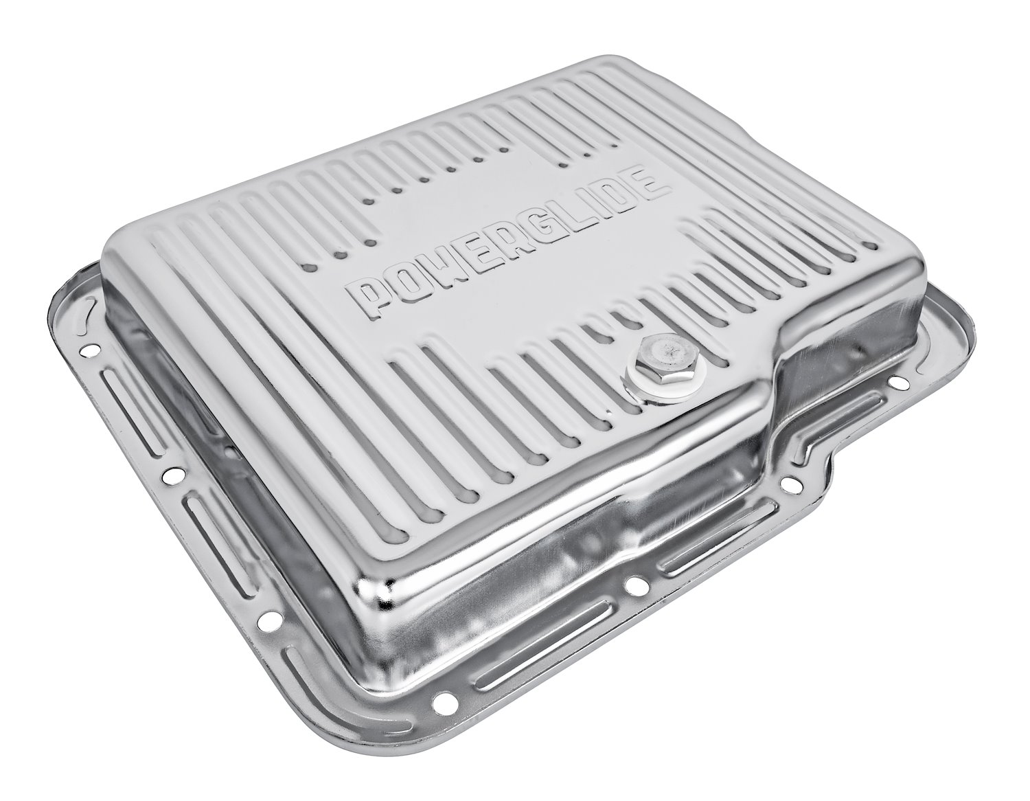 Automatic Transmission Pan for GM Powerglide, Stock Capacity [Chrome Plated Steel]
