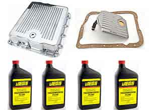 Polished Aluminum Transmission Pan Kit for TH700-R4 and