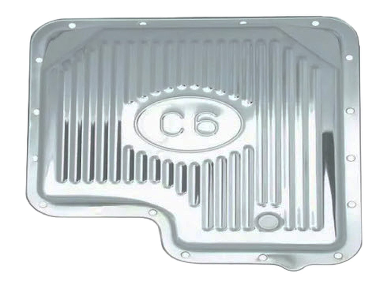 Automatic Transmission Pan for Ford C6, Stock Capacity [Chrome Plated Steel]