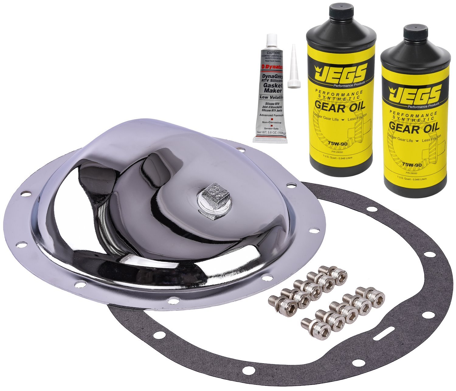 Chrome-Plated Differential Cover & Gear Oil Kit [GM 8.5 in. 10-Bolt]