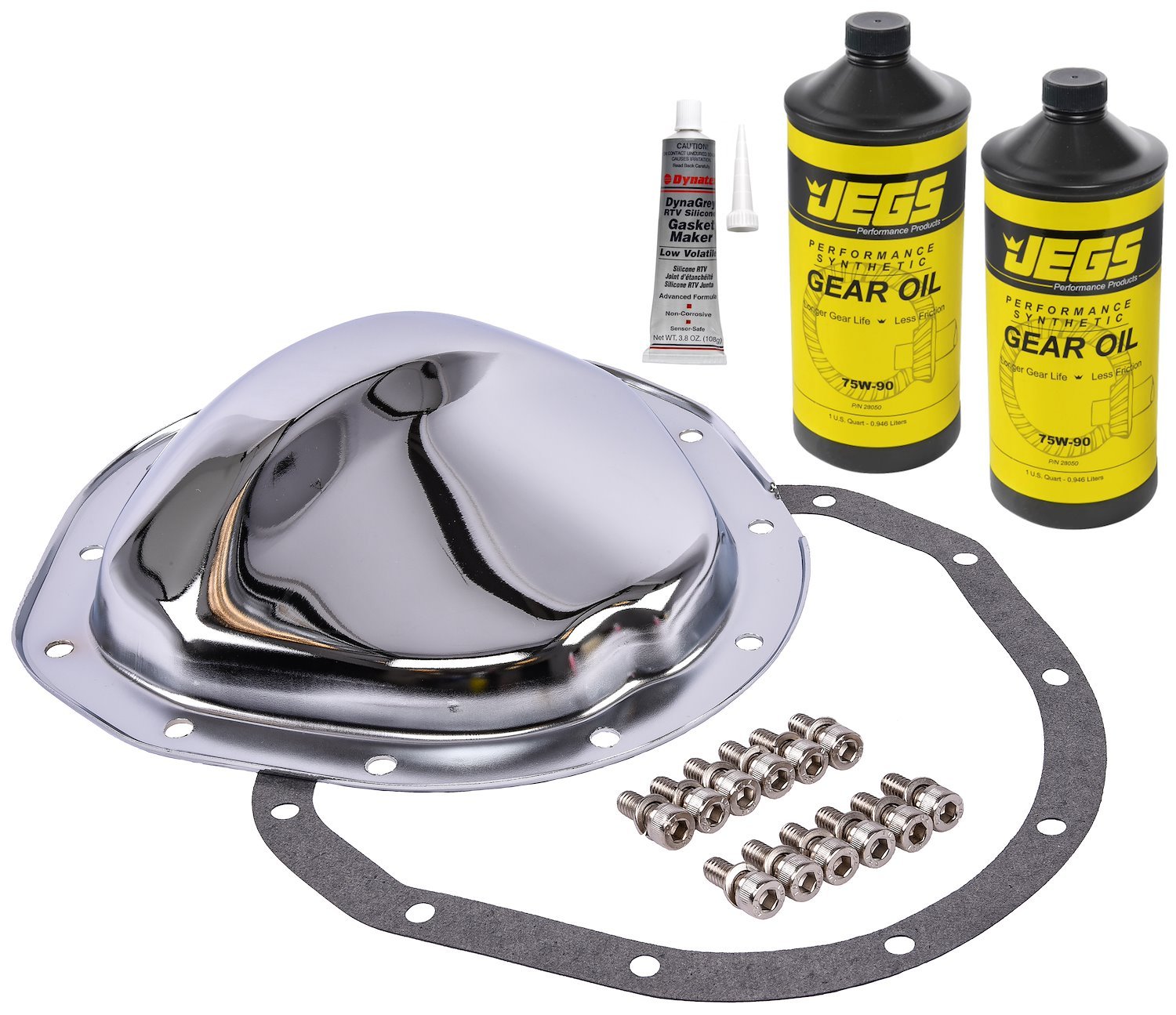 Chrome-Plated Differential Cover & Gear Oil Kit [GM 8.75 in. 12-Bolt]