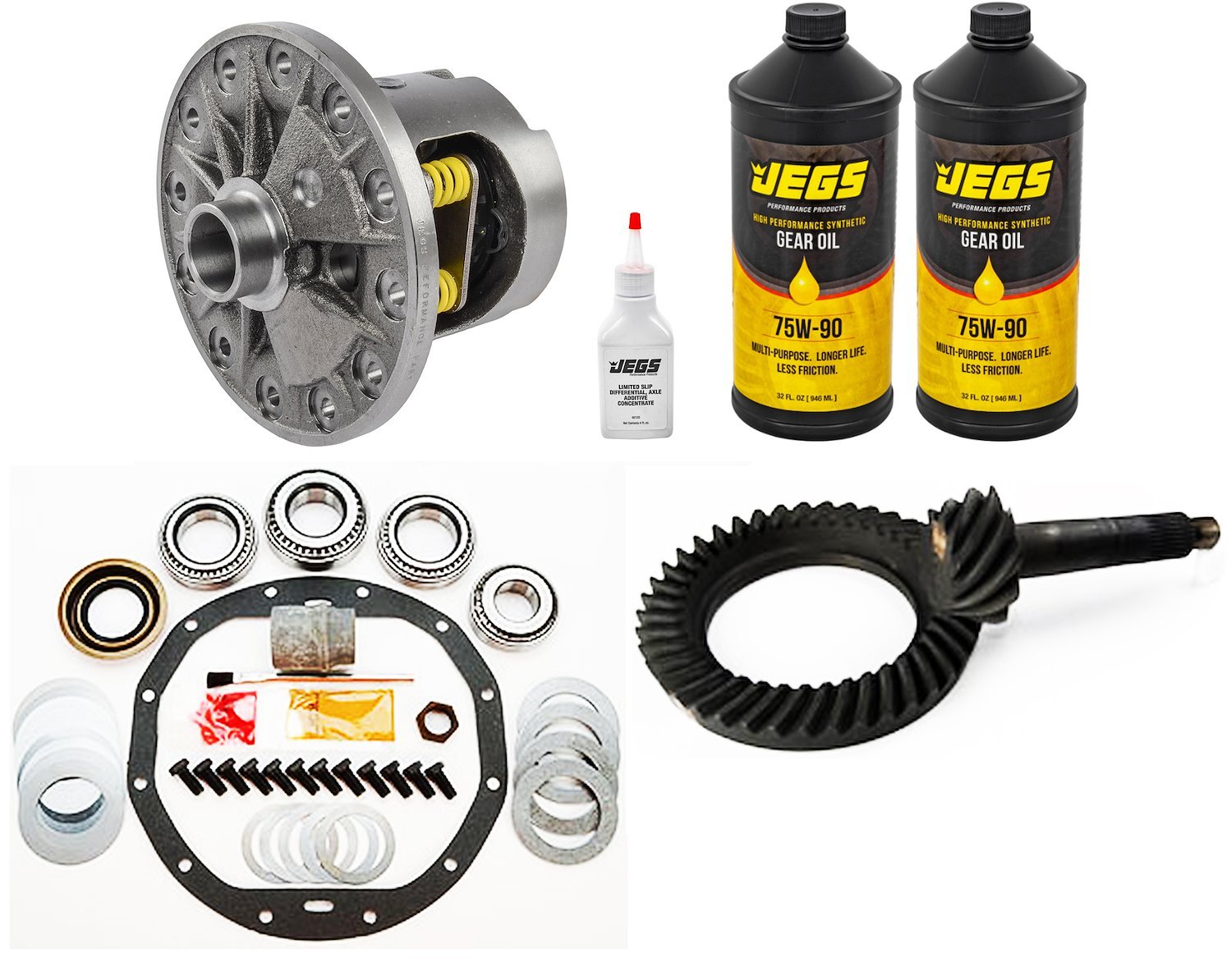 Posi Traction Differential Kit for GM Passenger Car - 12-Bolt 30-Spline [3.55 Ratio]