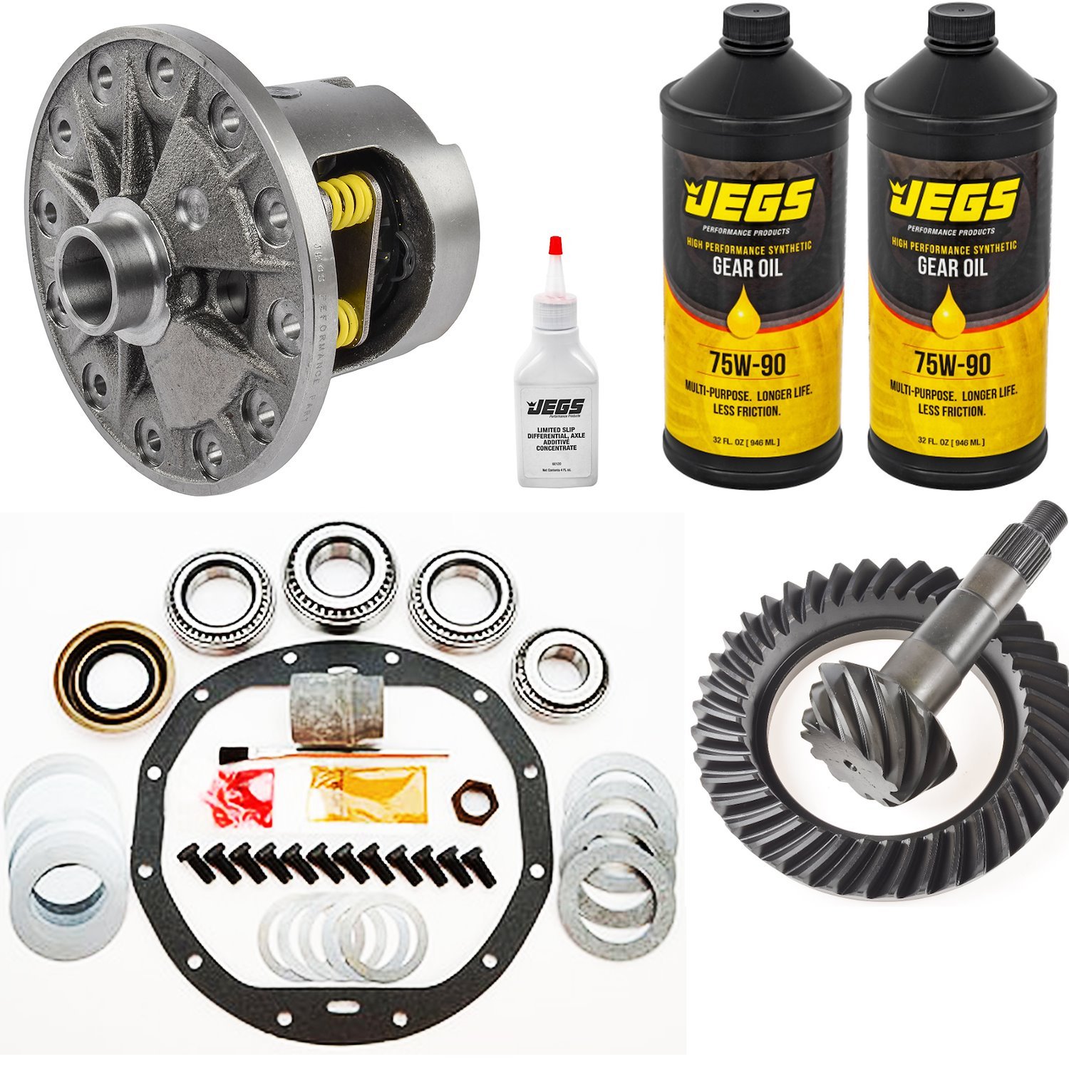 Posi Traction Differential Kit for GM Passenger Car - 12-Bolt 30-Spline [3.73 Ratio]