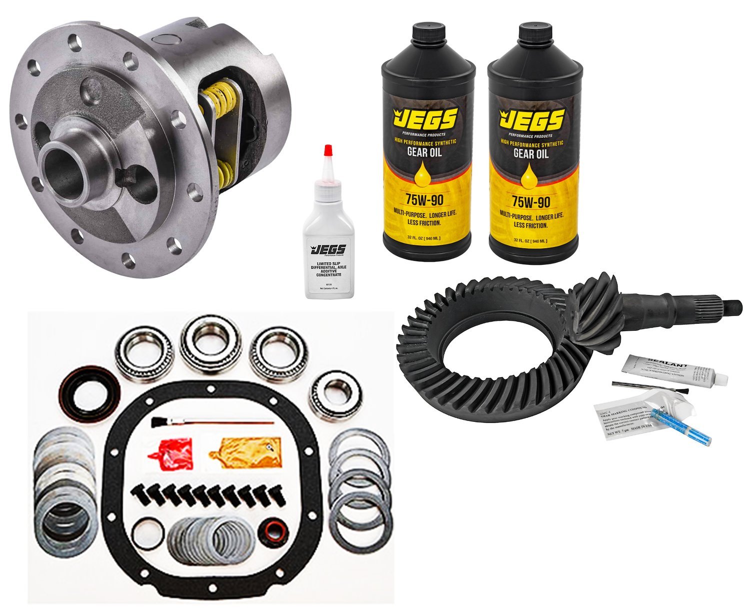 Posi Traction Differential Kit for Ford Cars/Trucks Rear - Ford 8.8 in. 28-Spline [4.10 Ratio]