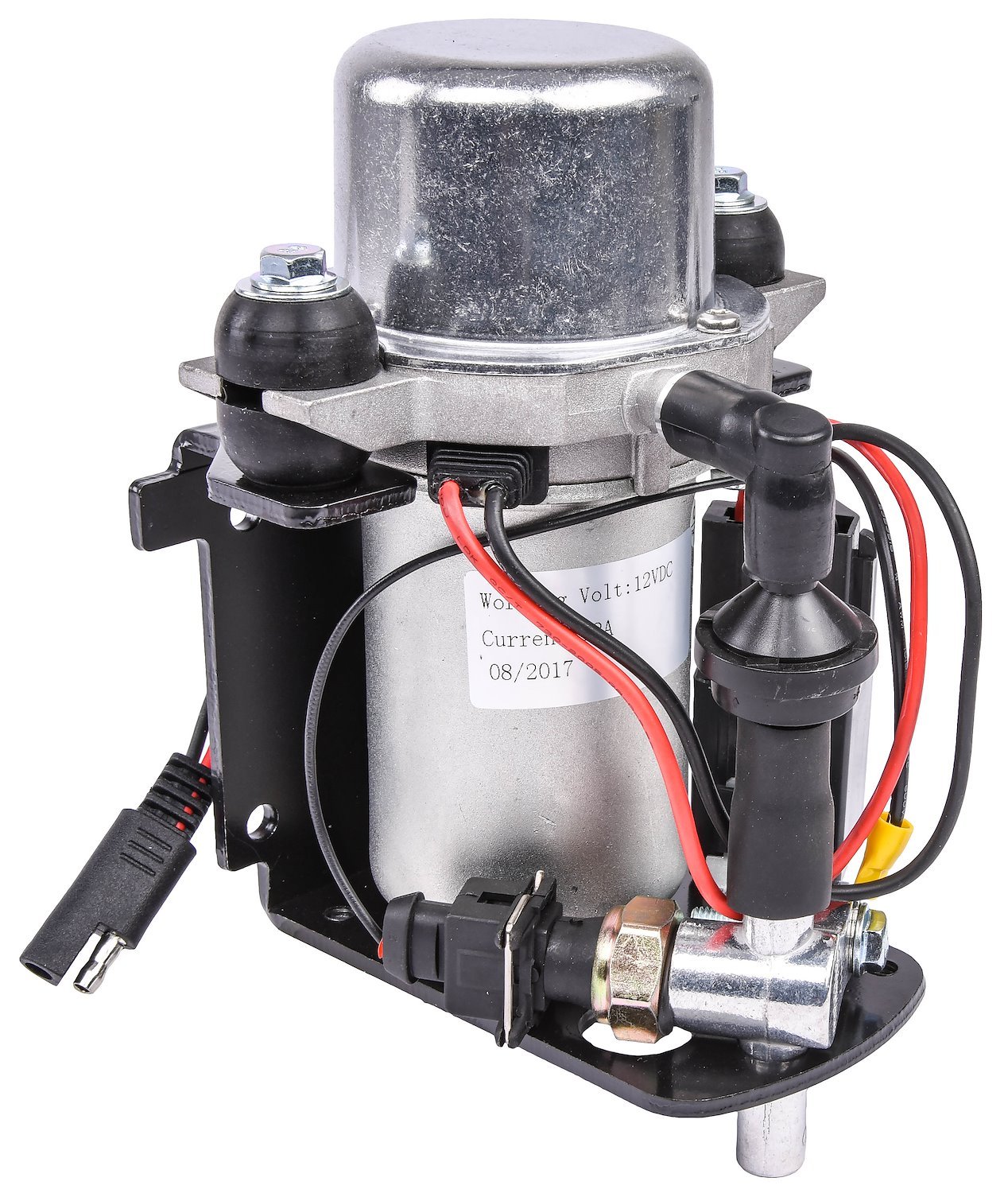 JEGS 62994: Power Brake Booster Electric Vacuum Pump | 12-Volt | 17-22 Hg |  Includes Mounting Hardware - JEGS
