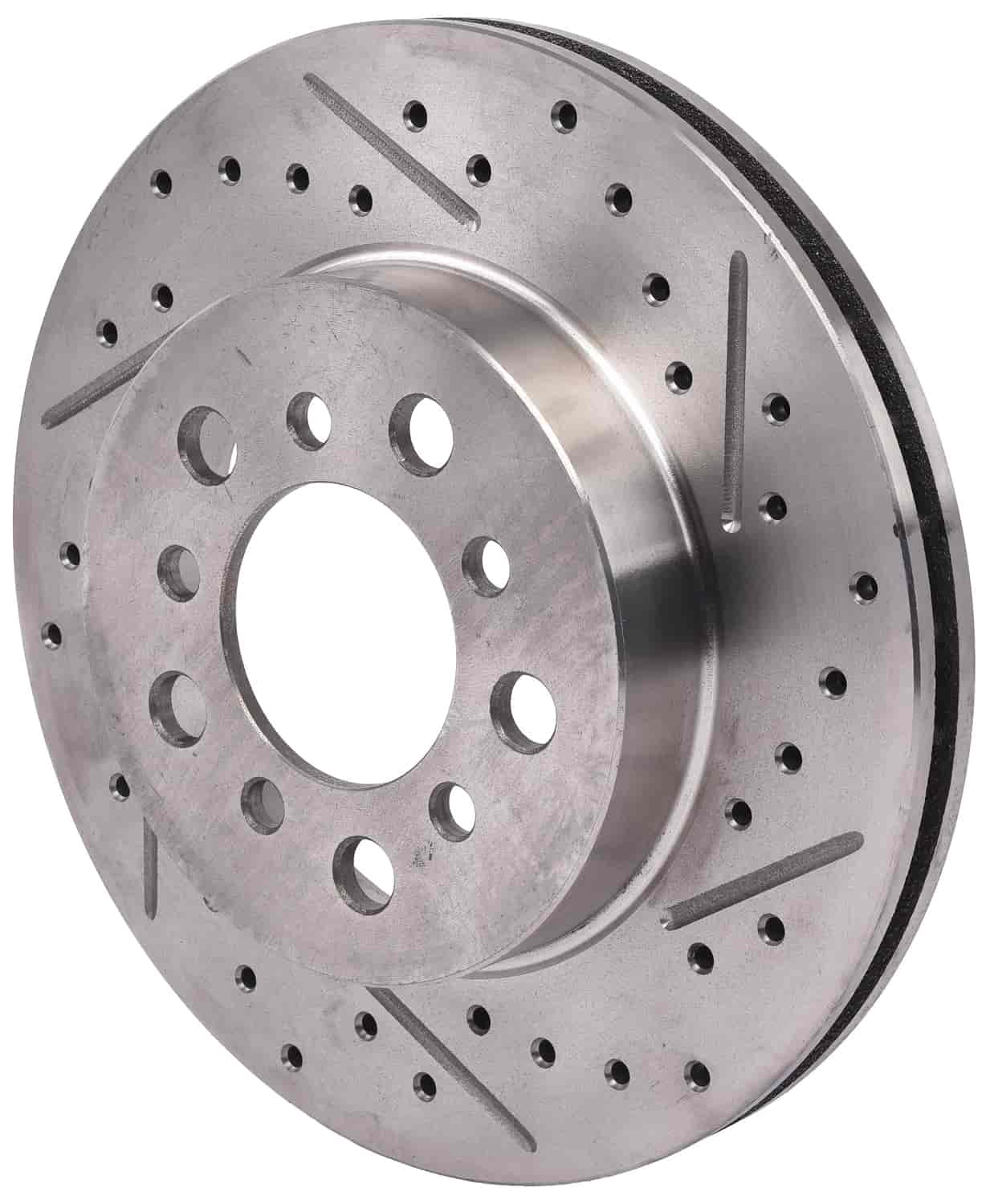 Cross Drilled and Slotted Rotor for 1962-1972 Mopar A, B, and E [Passenger Side]