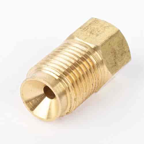 JEGS 63084: Flare Reducer Adapter 1/2 in.-20 Inverted Flare Male to 3/8 in.-24 Inverted Flare Female - JEGS