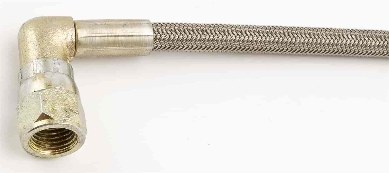 JEGS 635102: Pre-Assembled Brake Hose -3AN Straight to 90° - JEGS