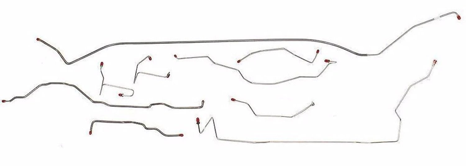 Complete Brake Line Kit for 2002-2007 Jeep Liberty 4WD w/ABS/TC  [Stainless Steel]