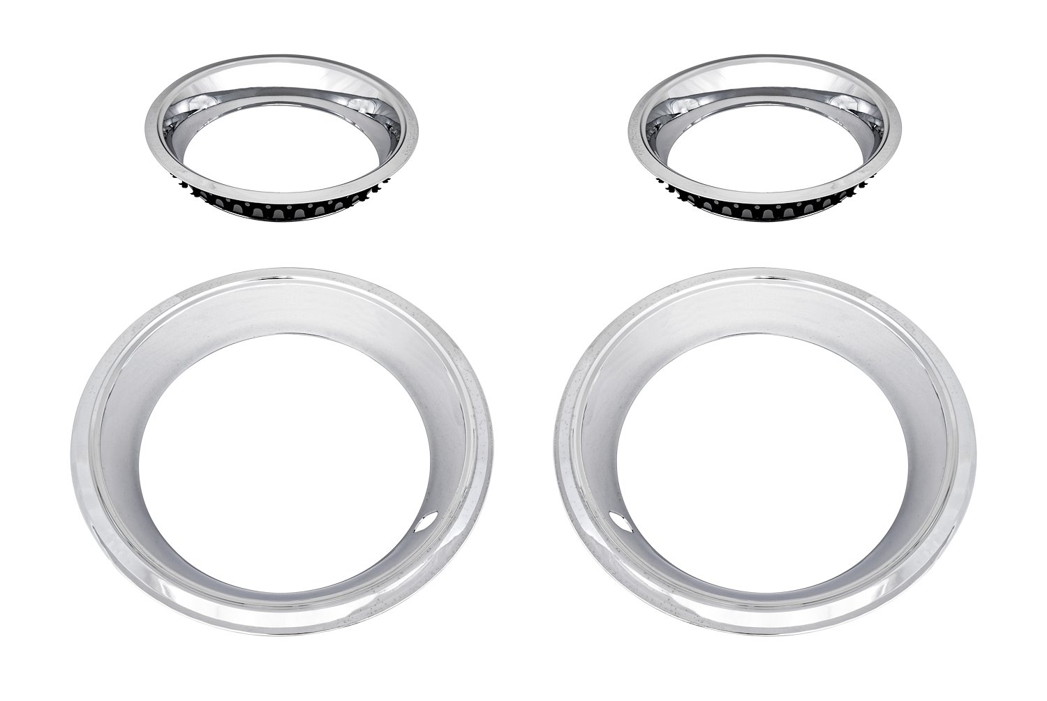 Deep Dish Trim Ring Set w/Stopped Edge for 14 in. x 7 in. Wheels [2.875 in. D x 3 in. W]