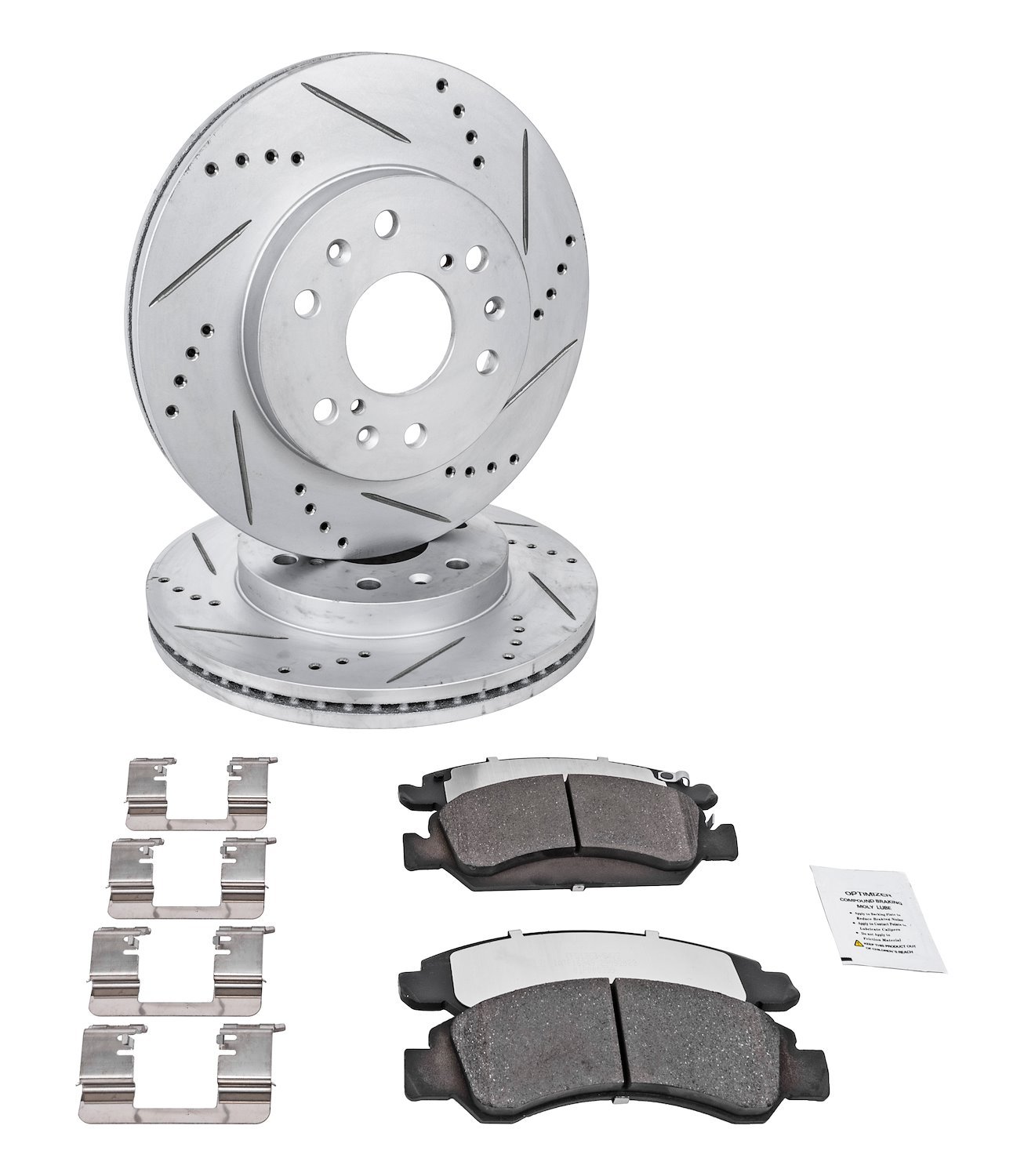 Truck-N-Tow JX25 Brake Pads & Rotors Kit Fits Select 2007-2020 Cadillac Escalade, Chevrolet & GMC Trucks [Front]