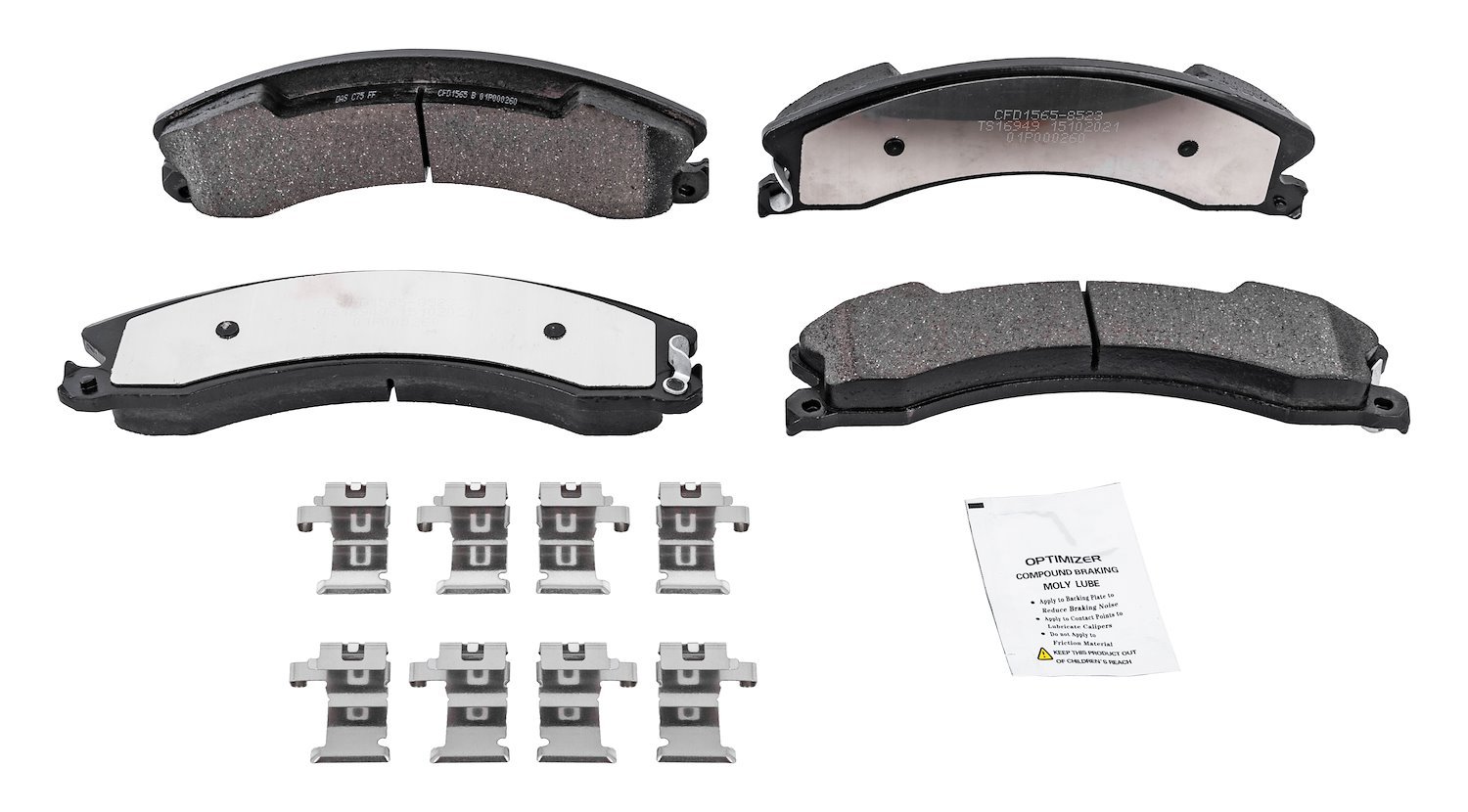 Truck-N-Tow Performance JX25 Carbon-Fiber Ceramic Disc Brake Pads for Select 2012-2019 Chevy & GMC, 2012-2022 Nissan [Front]