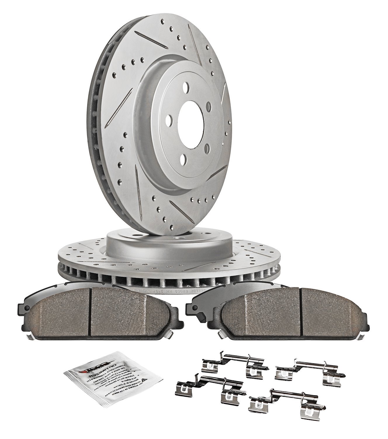 Street Performance JX11 Brake Pad & Rotor Kit Fits Select 2002-2022 Chrysler, Dodge, Ram 1500 Pickup [Rear]