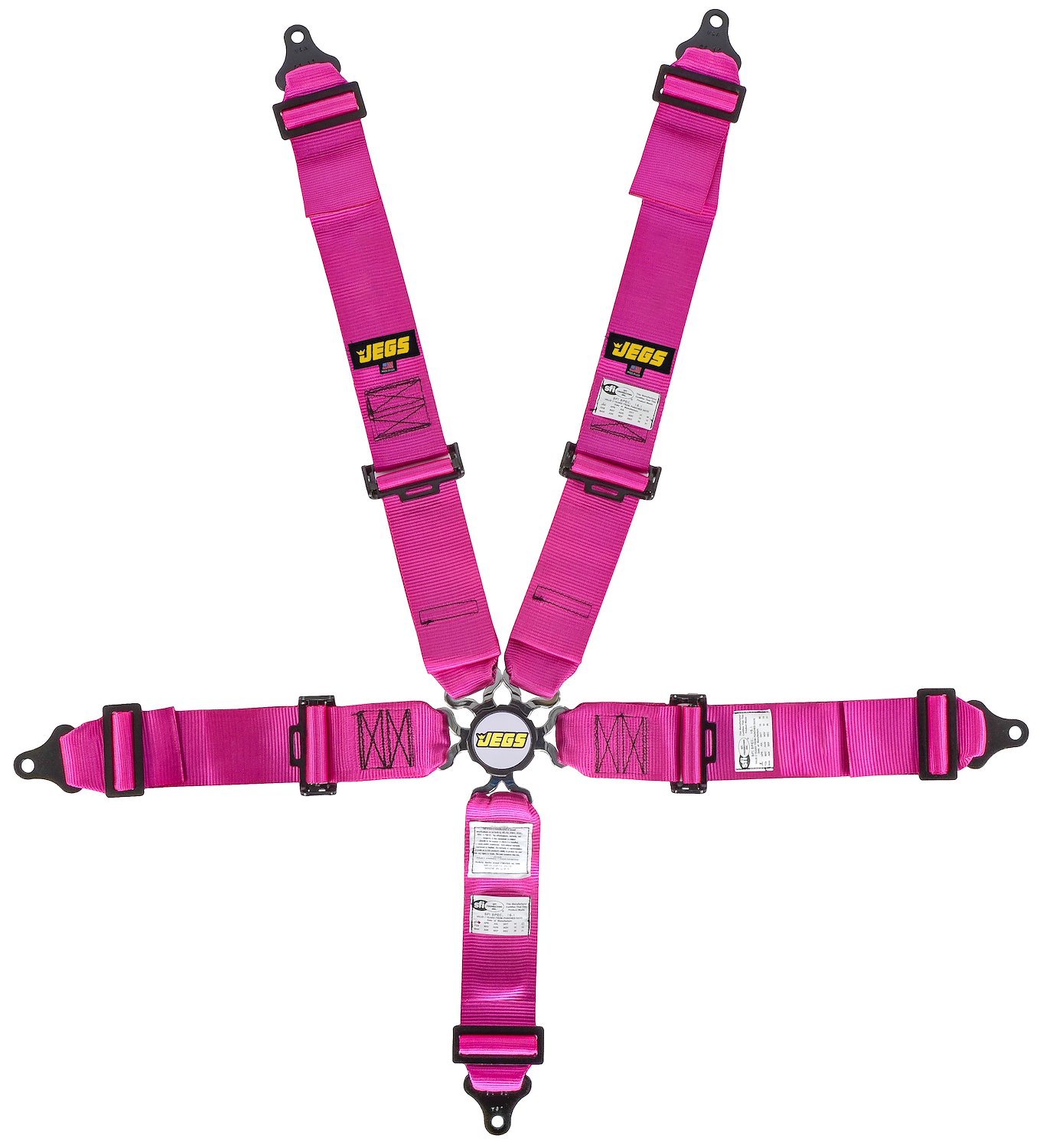 JEGS 70088: Pink Cam Lock Ultra Series Harness 5-Point Design - JEGS