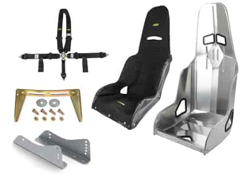 JEGS 70112K: Race Seat Combo Kit with Safety Harness - JEGS