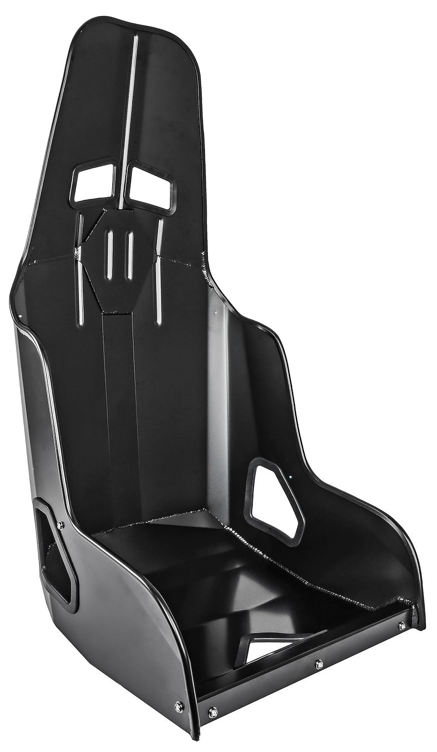 JEGS 555-702265 Aluminum Racing Seat, Black [17 in. Hip Width] - JEGS