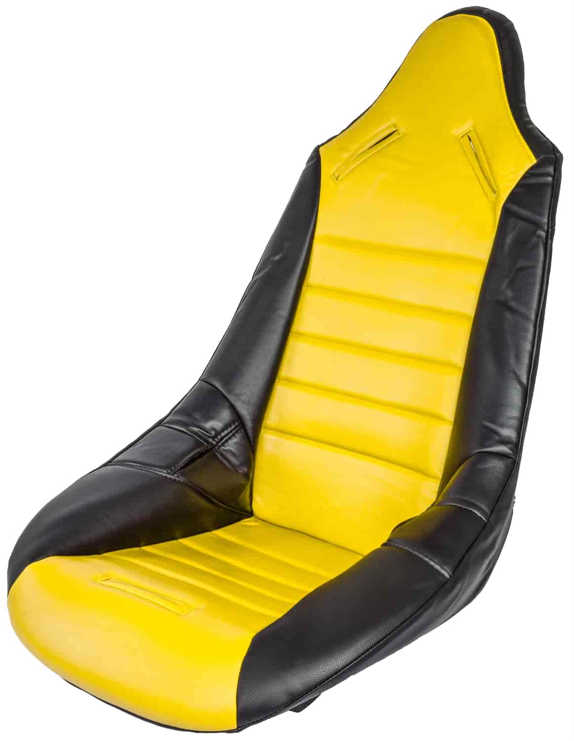Pro High Back II Vinyl Seat Cover Yellow with Black Trim