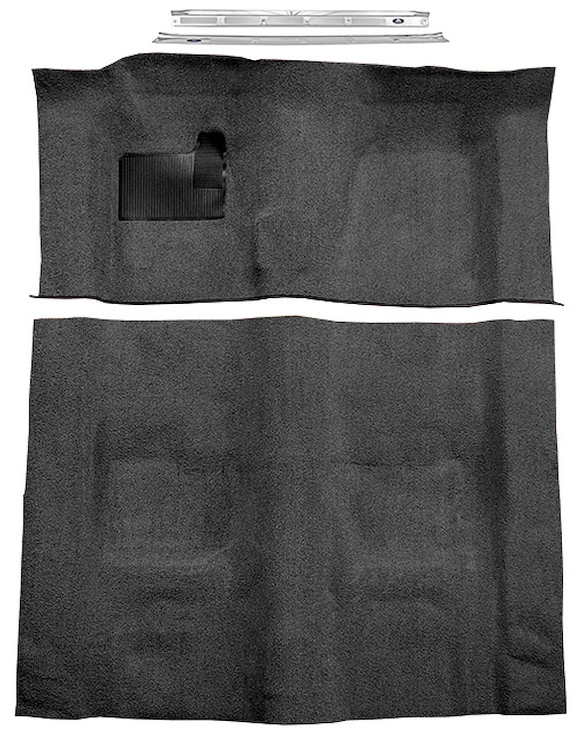 Black Molded Cut Pile Carpet Kit w/Door Sill Plates for 1970-1973 Chevy Camaro, Pontiac Firebird [4-Speed Transmission]