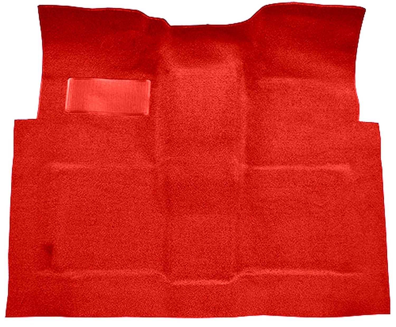 Molded Loop Carpet Fits Select 1960-1966 GM Regular Cab 4WD Truck w/Column/Floor Shift [OE Jute Backing, Red]