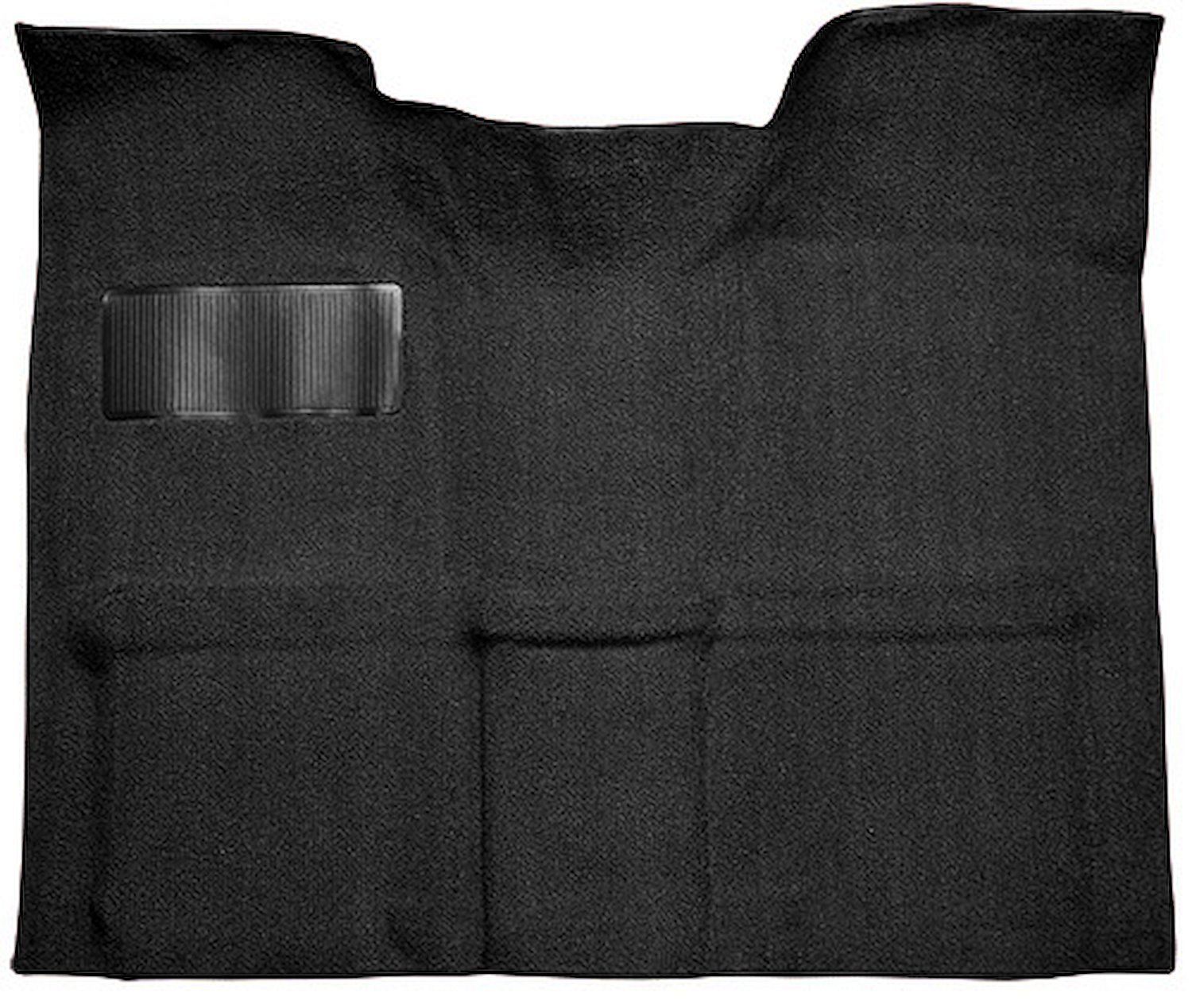 Molded Loop Carpet for 1967-1972 GM C Series Regular Cab Truck w/Auto/3-Speed Manual [Mass Backing, Black]