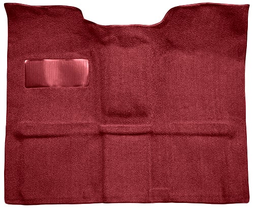 Molded Loop Carpet for 1967-1972 GM C Series Regular Cab Truck w/4-Speed Manual [OE Jute Backing, Maroon]