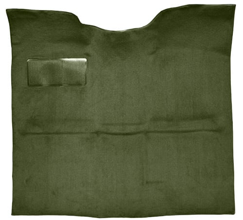 Molded Loop Carpet for 1967-1972 GM C Series Regular Cab Trucks w/o Gas Tank in Cab [Mass Backing, Dark Olive Green]