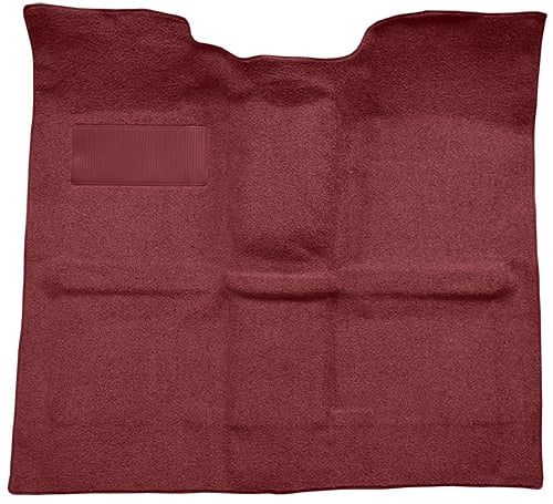 Molded Loop Carpet for 1967-1972 GM C Series Regular Cab Truck w/o Gas Tank in Cab, TH400 [Mass, Maroon]