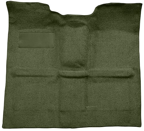 Molded Loop Carpet for 1967-1972 GM C Series Regular Cab Truck w/o Gas Tank in Cab, TH400 [Mass, Dark Olive Green]