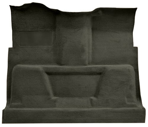 Molded Cut Pile Carpet for 1974 GM C Series Regular Cab Trucks w/TH350 or 3-Speed Manual [Mass Backing, Charcoal]