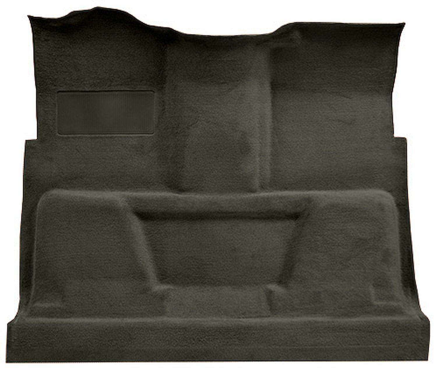 Molded Cut Pile Carpet for 1974 GM C Series Regular Cab Trucks w/4-Speed [OE-Style Jute Backing, Charcoal]
