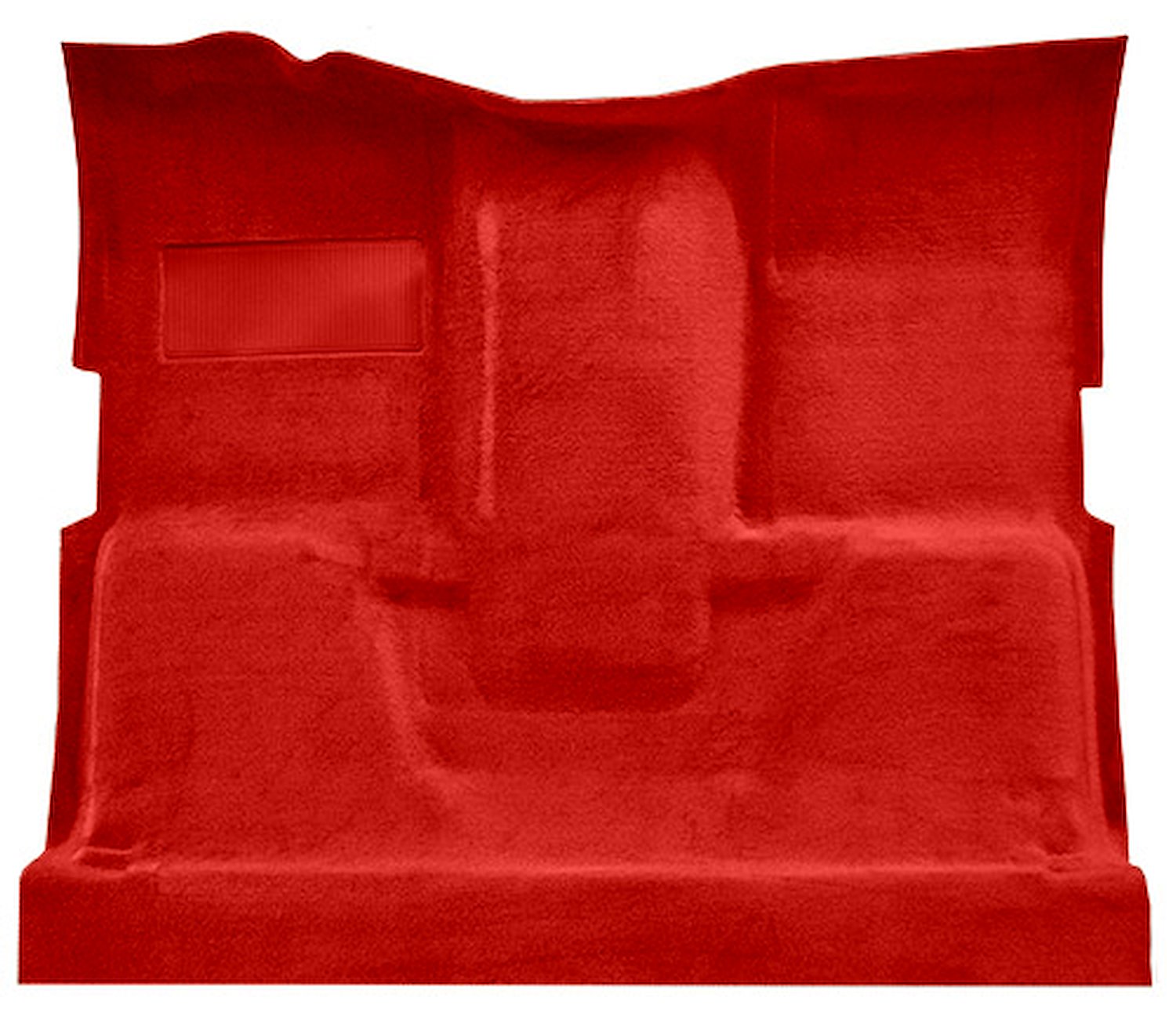 Molded Cut Pile Carpet for 1974 Chevrolet/GMC K Series Truck [OE-Style Jute Backing, 1-Piece, Dark Red]