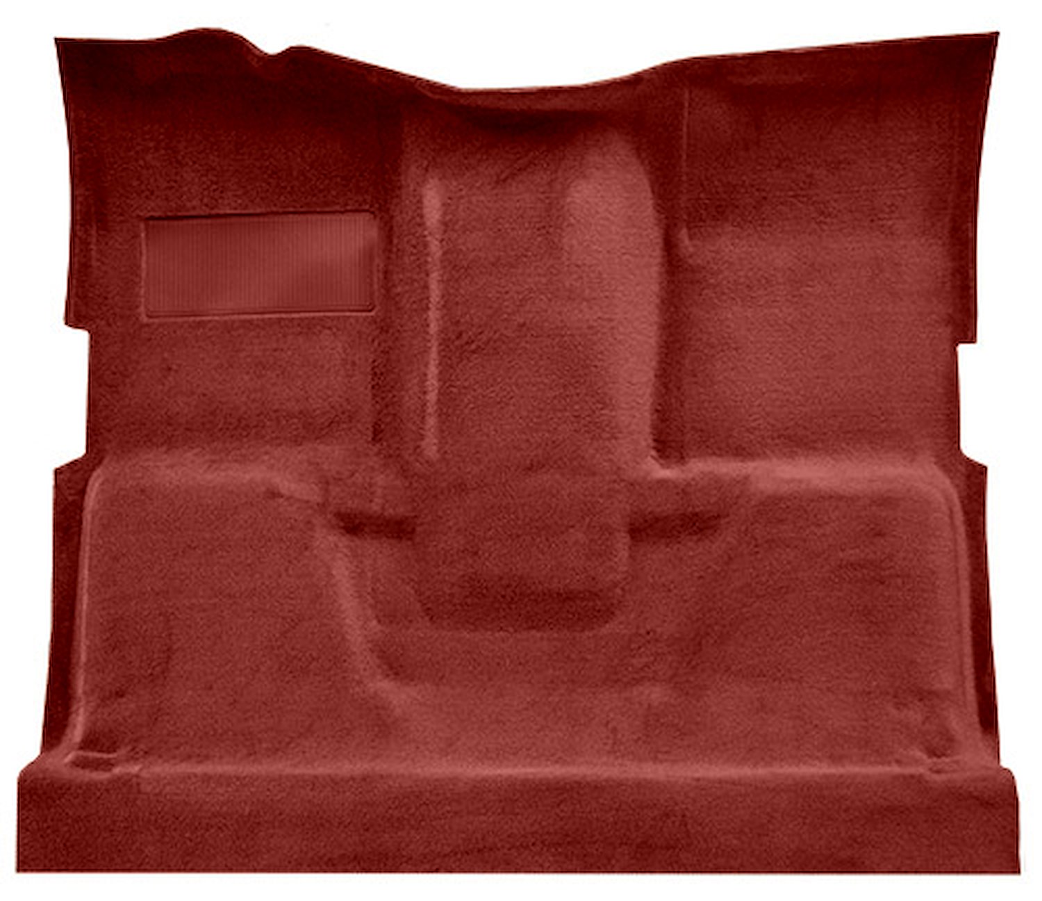 Molded Cut Pile Carpet for 1975-1980 Chevrolet/GMC K Series Truck [OE-Style Jute Backing, 1-Piece, Oxblood]