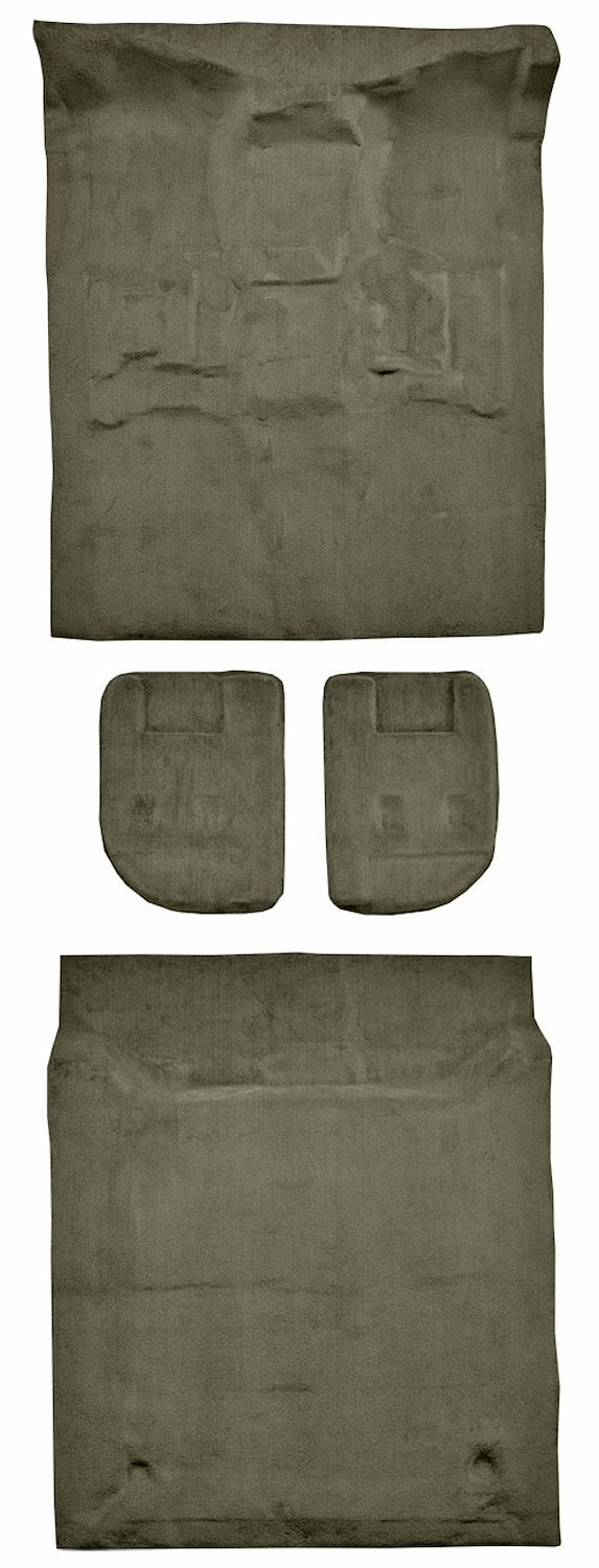 Molded CutPile Passenger/Cargo Area Carpet Fits Select 2007-2009 Cadillac, Chevy, GMC SUV Models [Jute Backing, 4-Piece, Almond]