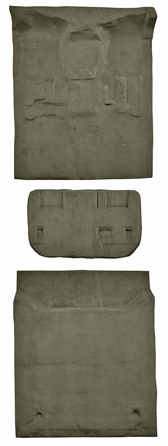 Molded CutPile Passenger/Cargo Area Carpet Fits Select 2007-2009 Cadillac, Chevy, GMC SUV Models [Jute Backing, 3-Piece, Almond]