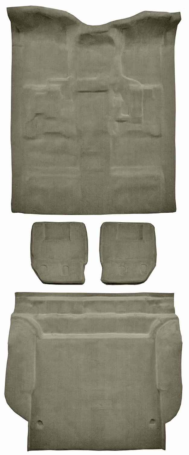 Molded Cut Pile Carpet Fits Select 2007-2010 Cadillac/Chevrolet/GMC SUVs [OE-Style Jute Backing, 4-Piece, Almond]