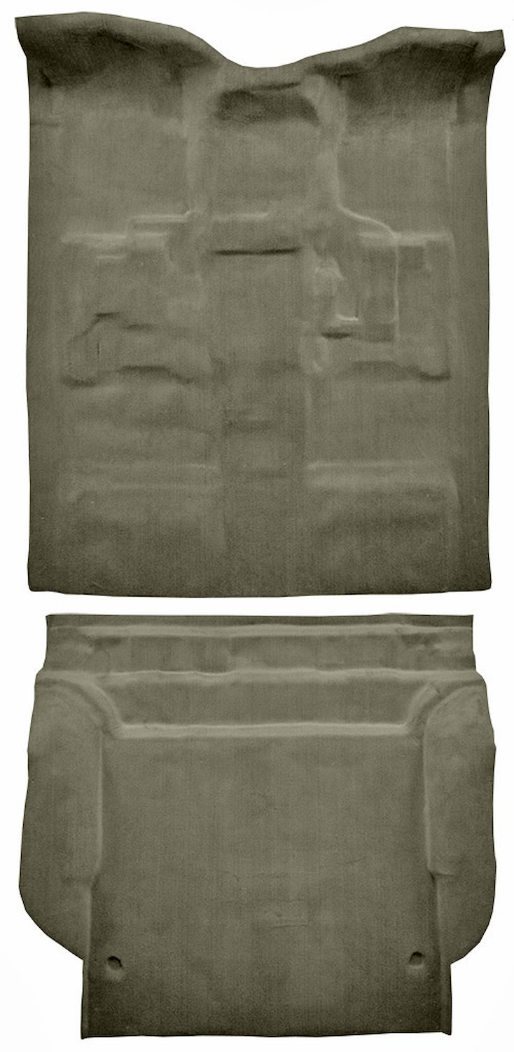 Molded Cut Pile Carpet Fits Select 2007-2014 Cadillac/Chevrolet/GMC SUVs [OE-Style Jute Backing, 2-Piece, Almond]