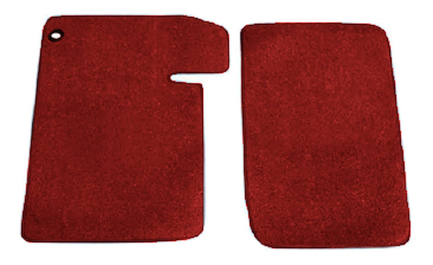 Molded Loop Floor Mats for 1964-1967 Chevrolet El Camino [2-Piece, Red]