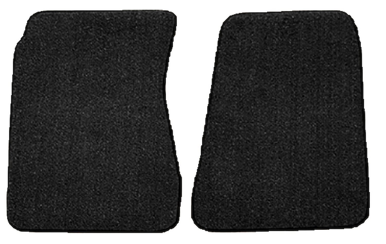 Molded Loop Floor Mats for 1968-1972 Chevrolet El Camino, 1971-1972 GMC Sprint [2-Piece, Black]