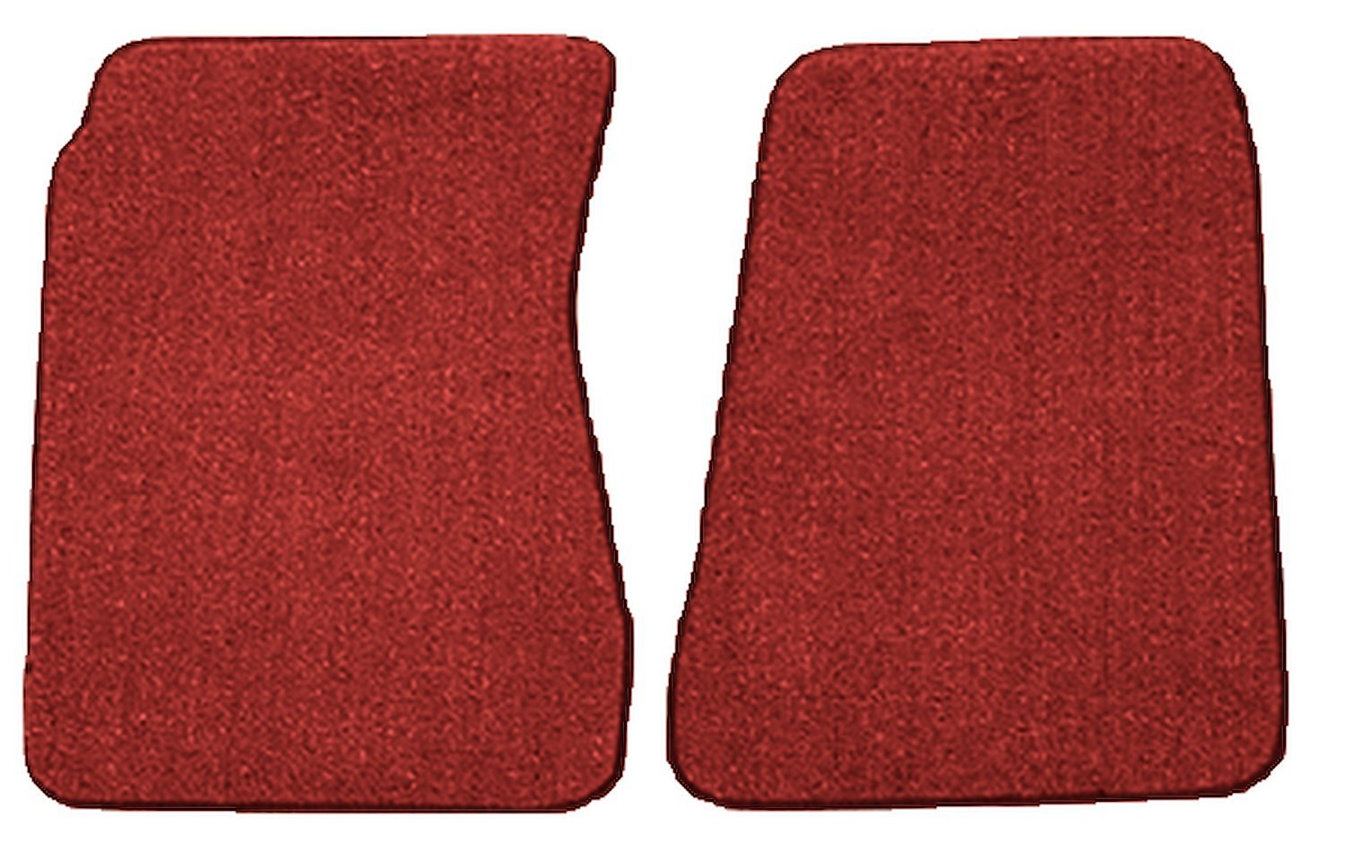 Molded Loop Floor Mats for 1968-1972 Chevrolet El Camino, 1971-1972 GMC Sprint [2-Piece, Red]