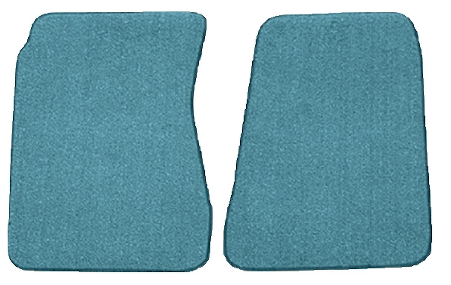 Molded Loop Floor Mats for 1968-1972 Chevrolet El Camino, 1971-1972 GMC Sprint [2-Piece, Medium Blue]