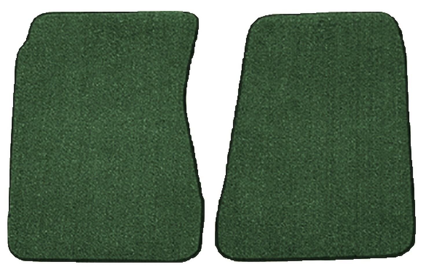 Molded Loop Floor Mats for 1968-1972 Chevrolet El Camino, 1971-1972 GMC Sprint [2-Piece, Dark Green]