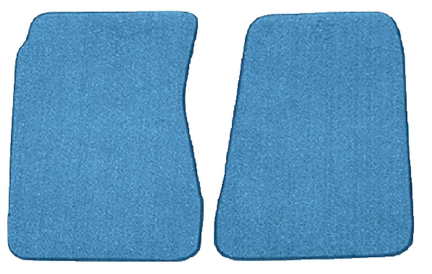 Molded Loop Floor Mats for 1968-1972 Chevrolet El Camino, 1971-1972 GMC Sprint [2-Piece, Bright Blue]