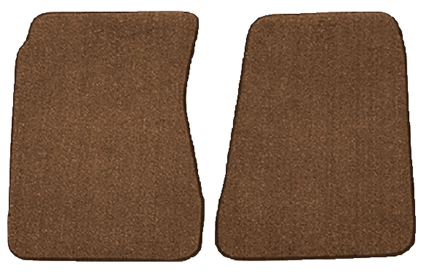 Molded Loop Floor Mats for 1968-1972 Chevrolet El Camino, 1971-1972 GMC Sprint [2-Piece, Dark Saddle]