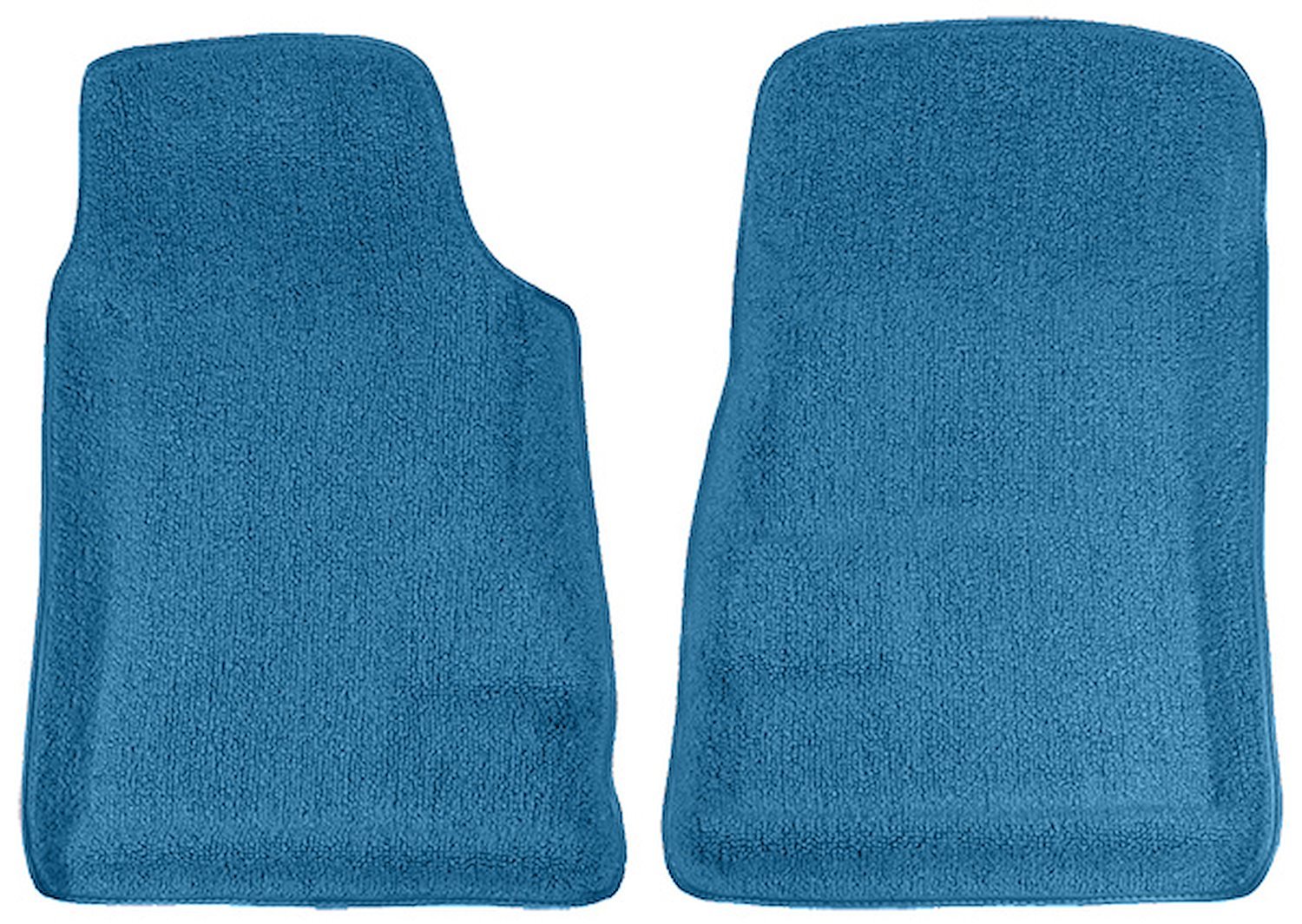 Contour Molded Loop Floor Mats for 1967-1969 Chevy Camaro, Ponitac Firebird/Trans Am [2-Piece, Waterproof Backing, Bright Blue]