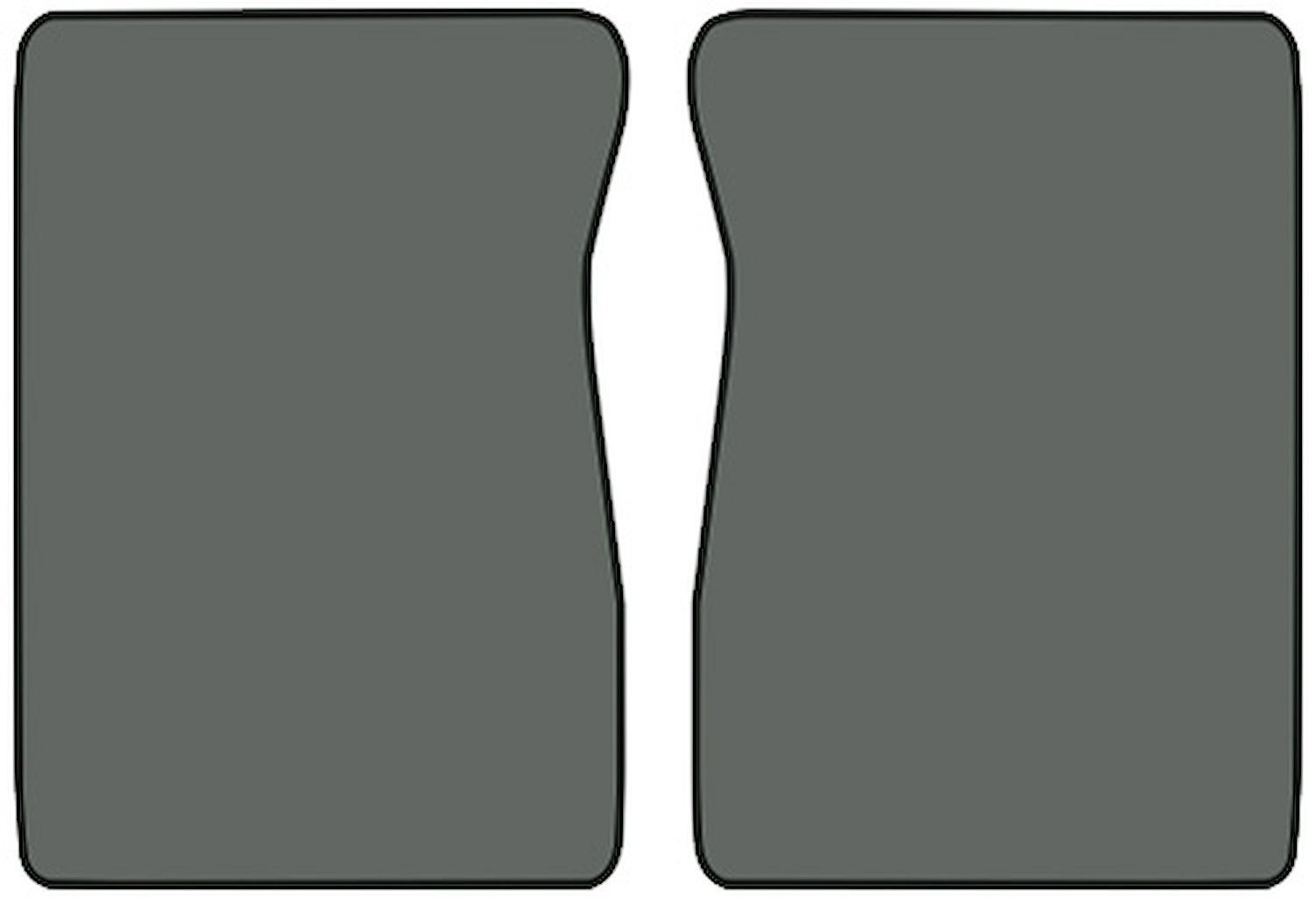 Molded Cut Pile Floor Mats for 1974 C/K Series Chevrolet and GMC Trucks [2-Piece, Automatic/4-Speed, Dark Gray]