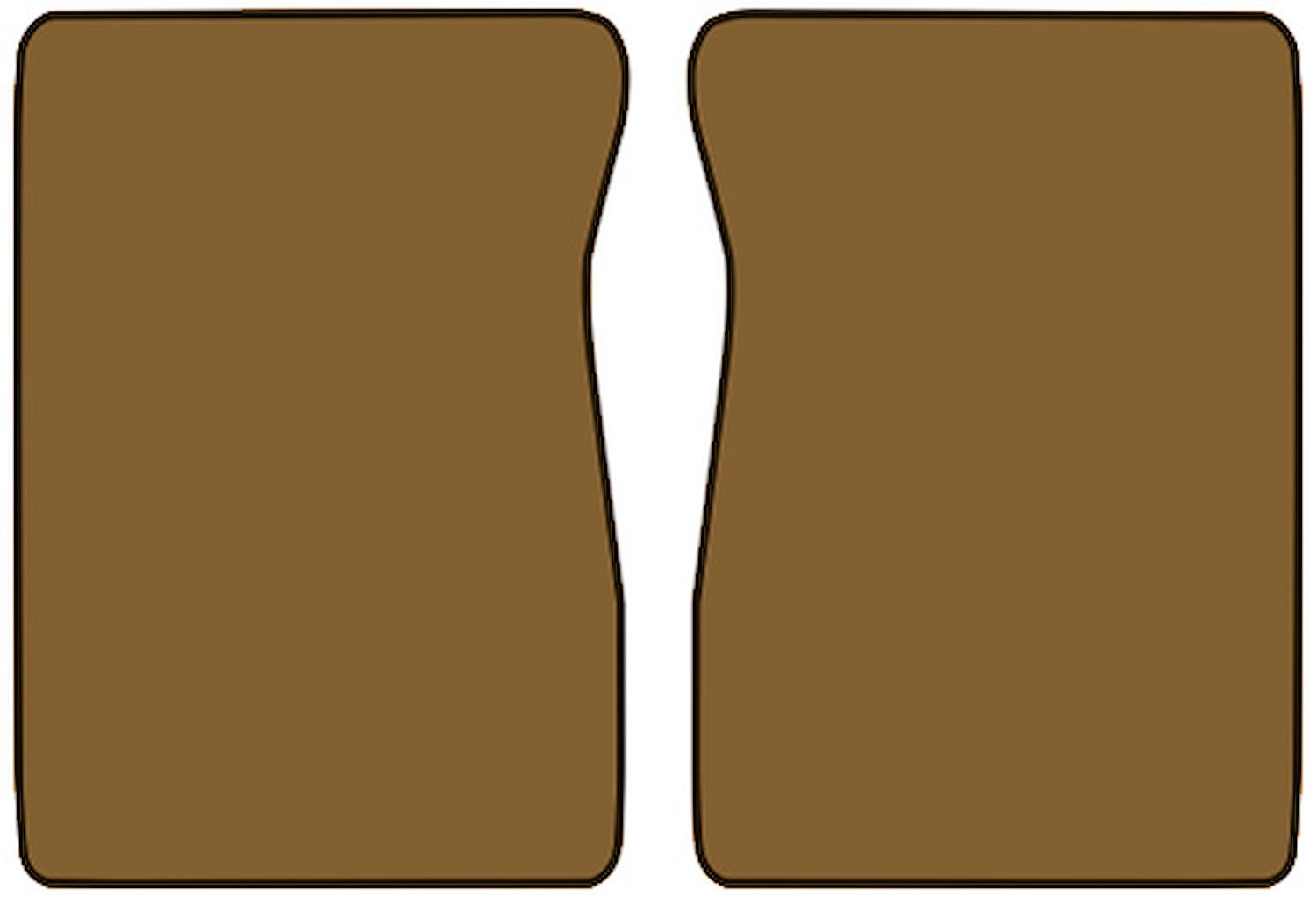Molded Cut Pile Floor Mats for 1974 C/K Series Chevrolet and GMC Trucks [2-Piece, Automatic/4-Speed, Buckskin]